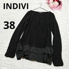 【新品タグ付】INDIVI インディヴィキレイめ チュニック 19号 黒 羽織り 新品タグ付】INDIVI インディヴィ チュニック ブラウス 5L 19