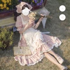 桃色のお嬢様のクラシカルワンピースとエプロン - メルカリ