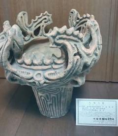 ●巨大 火焔土器 名窯 大積焼窯元 火焔型土器 縄文土器 馬高遺跡 約34cm高 ○巨大 火焔土器 名窯 大積焼窯元 火焔型土器 縄文土器 馬高遺跡