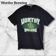 1点限定⭐️Worthy Brewing 　グラフィック半袖Tシャツ　ブラック