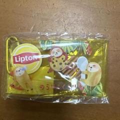 リプトンのらり＆くらり カラビナ付きビニールポーチ