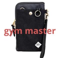 gym master スマホ ショルダーストラップ タッチパネル対応　ブラック