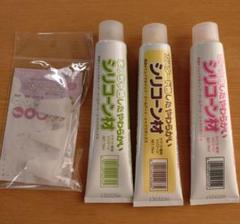 クラフト専用　シリコーン材　ピンク色　まっちゃ色　カスタード色　絞り口セット
