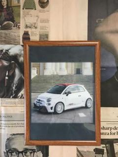 Fiat 500 Abarth　A4　額付き　エンブレムカードおまけ(2L)付のサムネイル