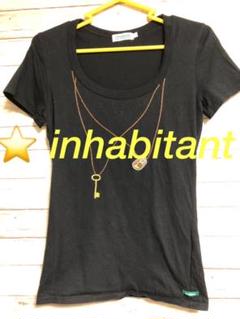 ⭐︎ inhabitant Tシャツ レディース 黒 S ‼️