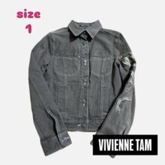 タグ付未使用 2024年 ヴィヴィアンタム デニムジャケット チャイナボタン 2025年最新】Vivienne Tam レディース Gジャン・デニム