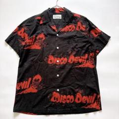 激レア✨ワコマリア DISCO DEVIL アロハ M 黒×赤 開襟シャツ