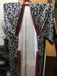 小紋　正絹【極上品！美品】小花柄　しつけ付き