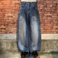 USA古着 akademiks B系 デニムパンツ ワイド baggy Y2K