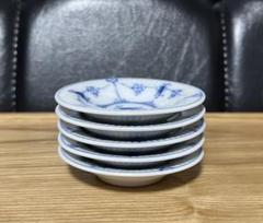 海外最新 ブルーフルーテッド プレイン メルカリ - 5枚 豆皿 食器