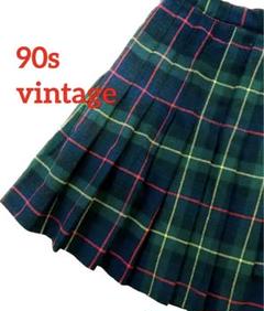 90s vintage タータンチェック スカートのサムネイル