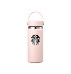☆韓国スタバ☆ ホワイト アイリス ステンレスタンブラー 473ml