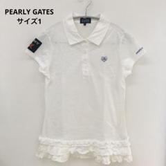 PEARLY GATES - フリル袖ポロシャツ PEARLY GATES PEARLY GATES フリル ポロシャツ レディース ミ34 - メルカリ
