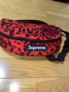 破格 supreme Leopard Fleece Waist Bag ポーチ
