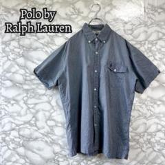 【B29】Polo by Ralph Lauren 半袖シャツ ストライプ 古着