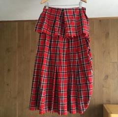 コムデギャルソン 06SS タータンチェックプリーツシアースカート BLACK COMME des GARCONS ブラック コムデギャルソン 23AW