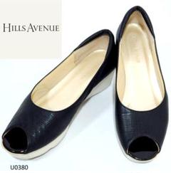 Hills Avenue 自由が丘 パンプス オープントゥ シャークソール