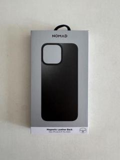 レア！NOMAD iPhone15Pro マグネティックレザー  ブラック angled-side-view-of-nomad-
