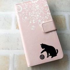 全機種対応 手帳型スライド式 AQUOS Galaxy Xperia 猫