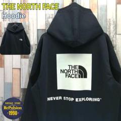 THE NORTH FACE　ノースフェイス　パーカー☆デカロゴ　ネイビー