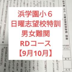 浜学園小６男女難関 RDコース【9月10月】 実戦テスト 復習テスト