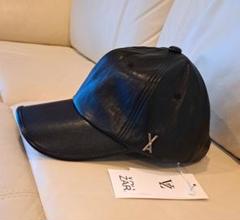 vazar バザール　キャップ　レザー　黒　ブラック　レザーキャップ　生産終了 vazar バザール キャップ レザー 黒 ブラック レザーキャップ