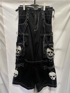 tripp nyc 2way エレクトロ パンツ　サブカル　グランジ　y2k TRIPP NYC】2Way Buggy Bondage Pants Y2K - メルカリ