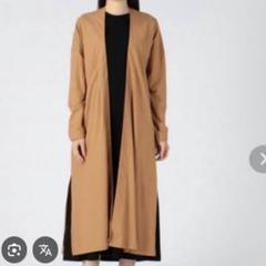 美品✨エンフォルド　コットンガウン　羽織　ロング　カーディガン　キャメル mw00065.jpg
