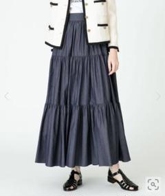 専用 LOULOU WILLOUGHBY デニムギャザーティアードスカート 専用 LOULOU WILLOUGHBY デニムギャザーティアードスカート