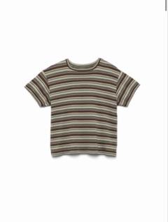 FUMIKA UCHIDA / TRIMMED DOUBLE NECK TEE / OFFWHITE/RED - 601