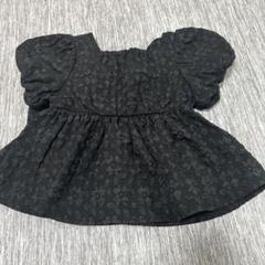 新品未使用　branshes 黒い花柄トップス 90 ブランシェス　チュニック