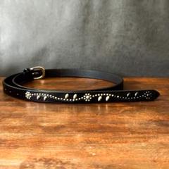 スタッズナローベルトフラワーグラデーション18mm115cm スタッズナローベルトフラワーグラデーション18mm115cm メンズ