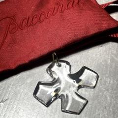 極美品　Baccarat オクシタン クロス ネックレストップ　 クリスタル