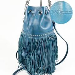【美品】J&M DAVIDSON カーニバル フリンジ ショルダーバッグ バッグ