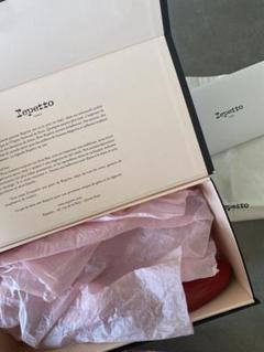 Repetto 赤 バレエシューズ 箱、保存袋付き repetto スエード レッド バレエシューズ - メルカリ