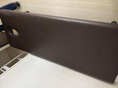 ブラウン 合成皮革 ヘッドボード