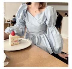 moripon ♡ Romantic blouse / blue