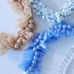 ※最終【新品】natsumi osawa レース フリル ネックレス ベージュのサムネイル