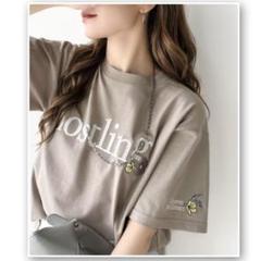 【新品】クラシカルエルフ 2025夏 ロゴ フラワー刺繍ビッグTシャツ Ｍサイズ