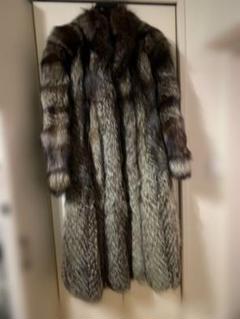 シルバーフォックスファーコート 120cm 超ロング