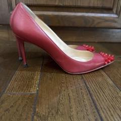赤いスパイク付きハイヒール 38 1/2 Christian Louboutin 赤いスパイク付きハイヒール 38 1/2 Christian Louboutin - メルカリ
