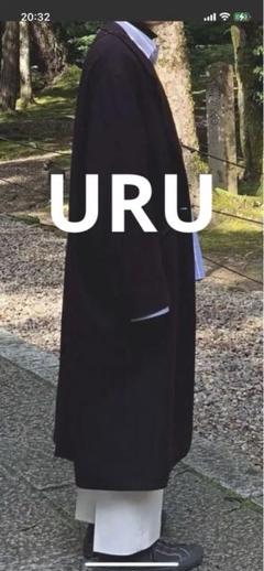 【URU】ウル チェスターコート バーガンディー サイズ1 17AW URU】ウル チェスターコート バーガンディー サイズ1 17AW