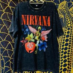 Nirvana レアデザイン 半袖 reprint Tシャツ 夏 新品 お洒落