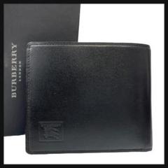 【外観極美品】 Burberry バーバリー 二つ折り財布 ノバチェック