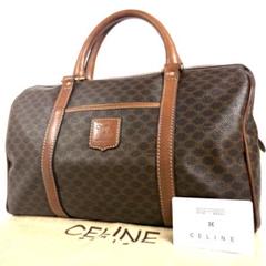 良品★CELINE★セリーヌ★ミニボストン★ハンドバッグ★マカダム柄★オールド CELINE ハンドバッグ ミニボストン マカダム柄 オールドセリーヌ