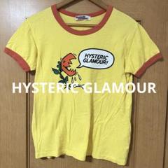 【雰囲気抜群❗️】90's HYSTERIC GLAMOUR 総柄 黄色 Tシャツ