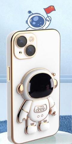 【大人気】iPhone14 ケース 宇宙飛行士 アイフォン ケース ホワイト