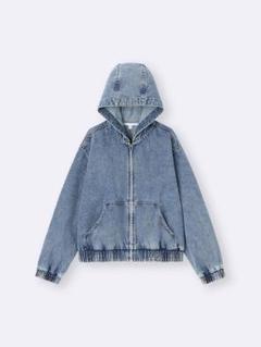 GU デニムフーディーブルゾン　XL 今から着られる【GU】デニムフーディブルゾンはきれいめコーデに