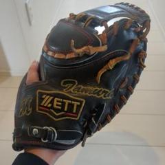 ゼットプロステータス硬式 ロッテ田村選手45番の時のキャッチャーミット ゼットプロステータス硬式 ロッテ田村選手45番の時の
