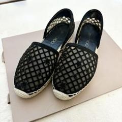 JIMMY CHOO ジミーチュウ メッシュ エスパドリーユ フラットシューズ JIMMY CHOO ジミーチュウ メッシュ エスパドリーユ フラット